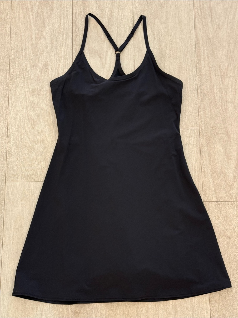 Outdoor Voices Black Racerback Slip Dress
